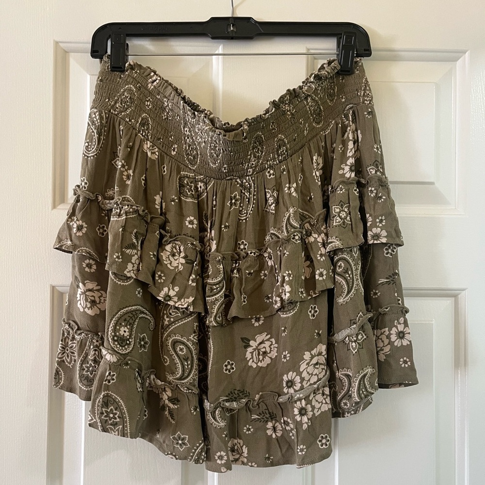 American Eagle Paisley Skirt